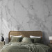 Wall Mural Elegant Rock Wall - White Marble Slab With Gray Accents 145247 additionalThumb 2