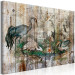 Canvas Print From the Chronicles of Nature - Graphics With Birds on Boards in a Vintage Style 145747 additionalThumb 2
