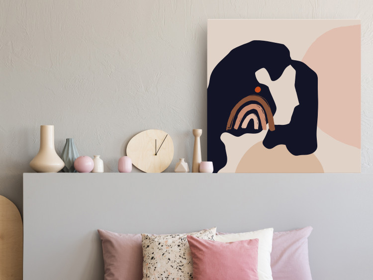 Canvas Abstract Portrait - Image of a Woman in a Graphic Style 149847 additionalImage 3