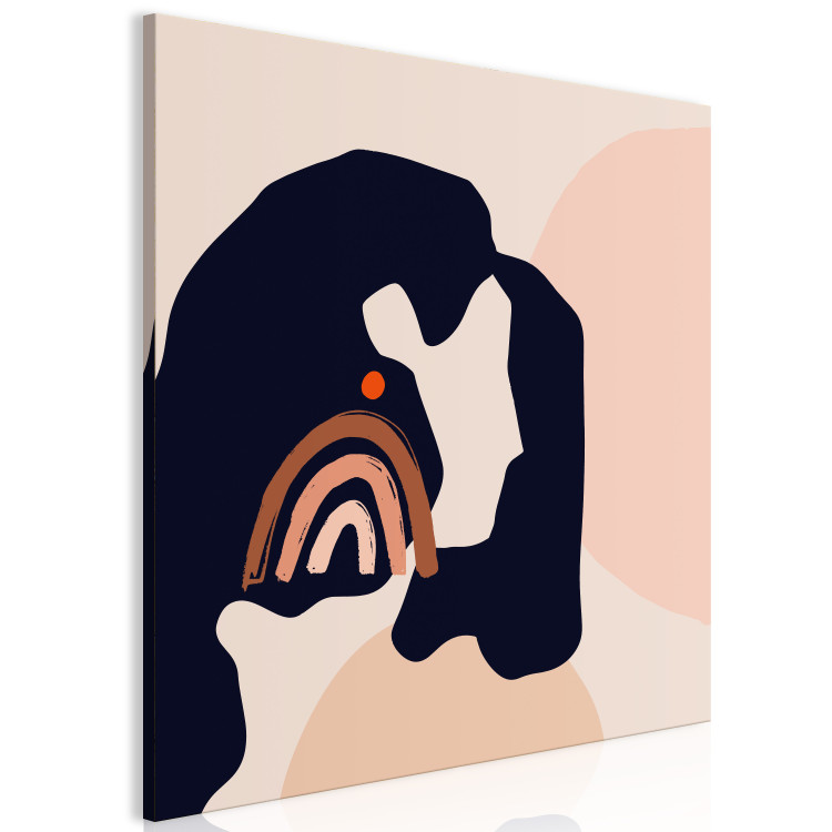 Canvas Abstract Portrait - Image of a Woman in a Graphic Style 149847 additionalImage 2