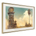 Poster Clocks in a Desert Town - Surreal Brown Composition 151147 additionalThumb 8