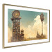 Poster Clocks in a Desert Town - Surreal Brown Composition 151147 additionalThumb 6