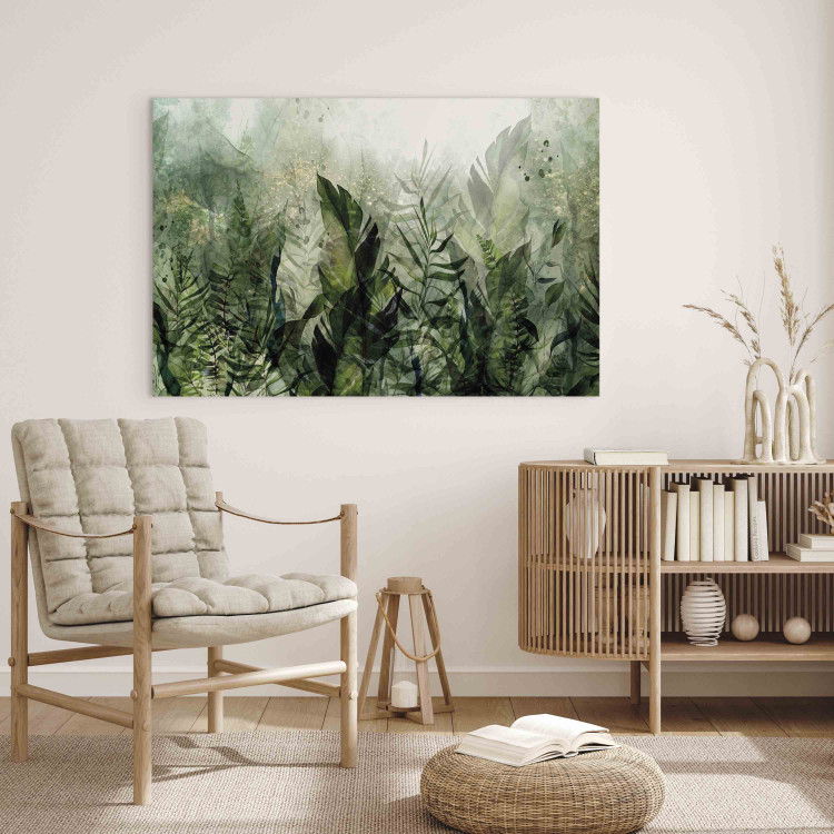 Canvas Jungle - Tropical Plants in Misty Dew in the Greens 151447 additionalImage 9