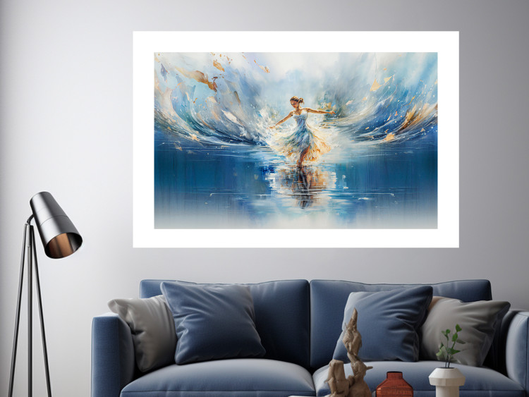 Poster The Beauty of Dance - A Ballerina Dancing in the Middle of a Blue Lake 151547 additionalImage 12