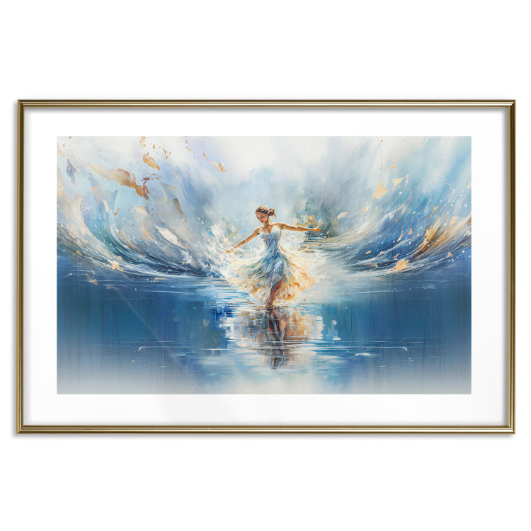 Poster The Beauty of Dance - A Ballerina Dancing in the Middle of a Blue Lake 151547 additionalImage 18