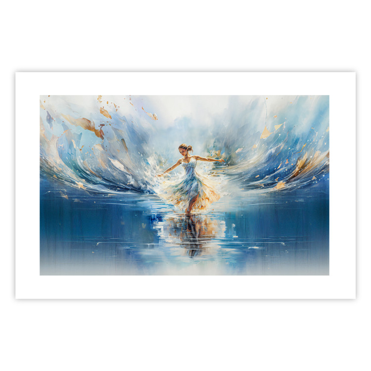 Poster The Beauty of Dance - A Ballerina Dancing in the Middle of a Blue Lake 151547 additionalImage 15