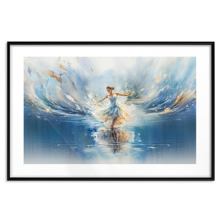 Poster The Beauty of Dance - A Ballerina Dancing in the Middle of a Blue Lake 151547 additionalImage 17