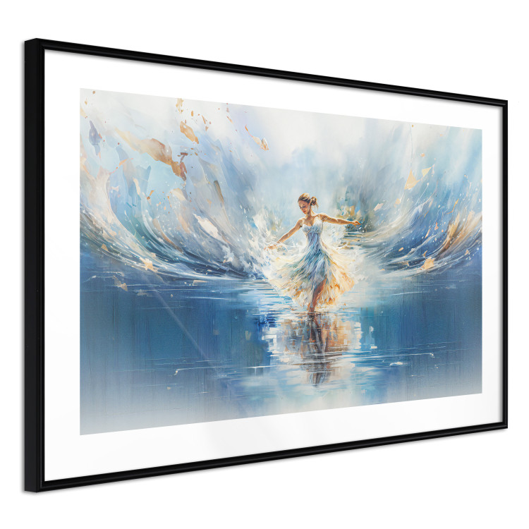 Poster The Beauty of Dance - A Ballerina Dancing in the Middle of a Blue Lake 151547 additionalImage 10