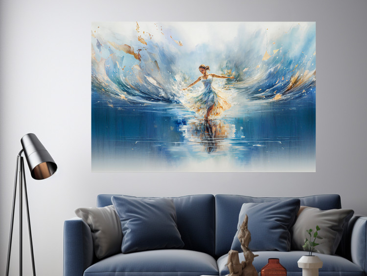 Poster The Beauty of Dance - A Ballerina Dancing in the Middle of a Blue Lake 151547 additionalImage 7