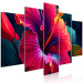 Canvas A Beautiful Flower - A Gently Illuminated Hibiscus Flower on a Dark Background 151847 additionalThumb 2