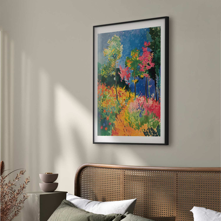 Poster Colorful Forest - A Painterly Landscape Inspired by the Style of Matisse 159947 additionalImage 26