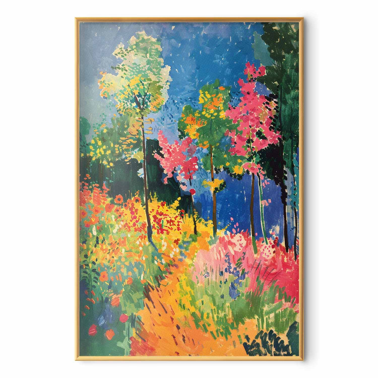 Poster Colorful Forest - A Painterly Landscape Inspired by the Style of Matisse 159947 additionalImage 5