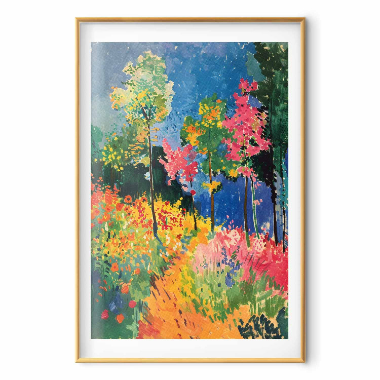 Poster Colorful Forest - A Painterly Landscape Inspired by the Style of Matisse 159947 additionalImage 18