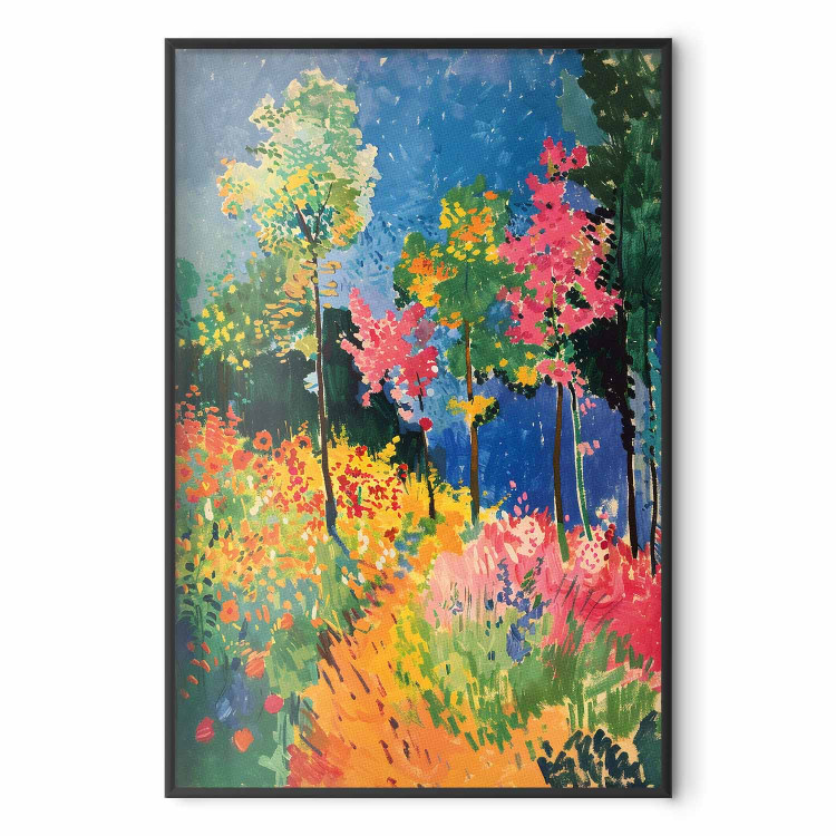 Poster Colorful Forest - A Painterly Landscape Inspired by the Style of Matisse 159947 additionalImage 4