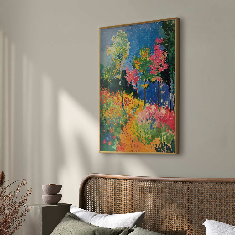 Poster Colorful Forest - A Painterly Landscape Inspired by the Style of Matisse 159947 additionalImage 12