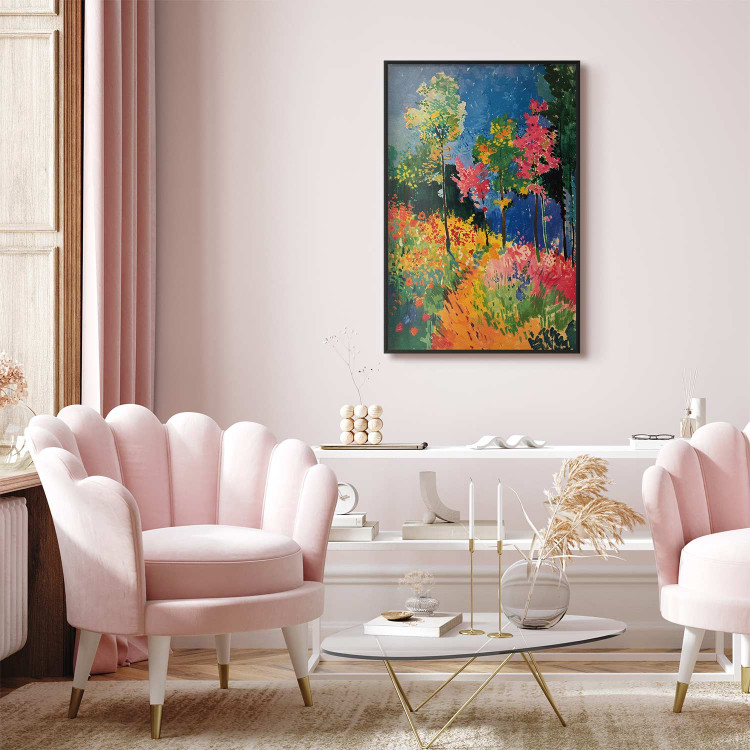 Poster Colorful Forest - A Painterly Landscape Inspired by the Style of Matisse 159947 additionalImage 3