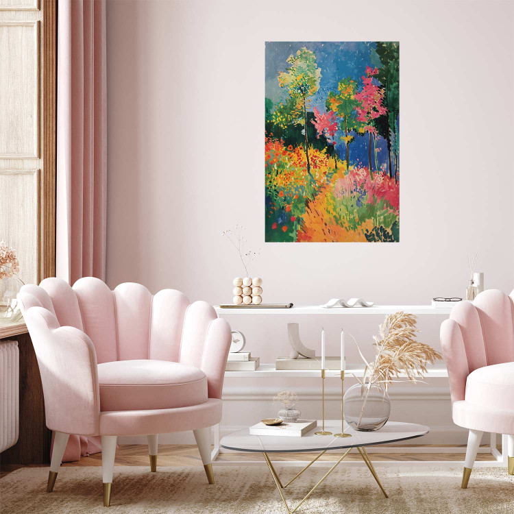 Poster Colorful Forest - A Painterly Landscape Inspired by the Style of Matisse 159947 additionalImage 8