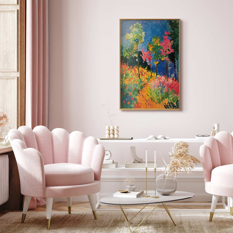 Poster Colorful Forest - A Painterly Landscape Inspired by the Style of Matisse 159947 additionalImage 9