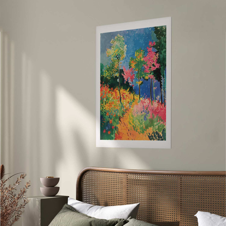Poster Colorful Forest - A Painterly Landscape Inspired by the Style of Matisse 159947 additionalImage 25