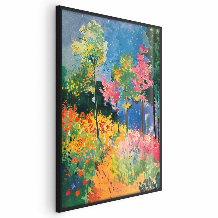 Poster Colorful Forest - A Painterly Landscape Inspired by the Style of Matisse 159947 additionalImage 2