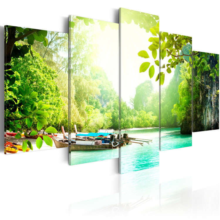 Canvas Print Under the cover of trees 58547 additionalImage 2