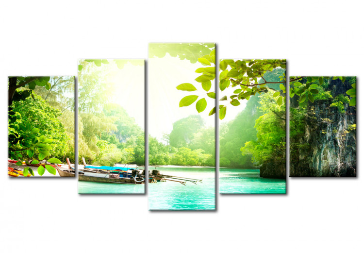 Canvas Print Under the cover of trees 58547