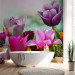 Photo Wallpaper Beautiful Spring Garden - Sunny Floral Motif with Tulip Flowers 60347 additionalThumb 8