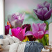 Photo Wallpaper Beautiful Spring Garden - Sunny Floral Motif with Tulip Flowers 60347 additionalThumb 2