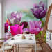 Photo Wallpaper Beautiful Spring Garden - Sunny Floral Motif with Tulip Flowers 60347 additionalThumb 6