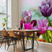 Photo Wallpaper Beautiful Spring Garden - Sunny Floral Motif with Tulip Flowers 60347 additionalThumb 7