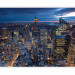 Wall Mural New York - City Panorama with Illuminated Skyscrapers of Manhattan 61547 additionalThumb 1