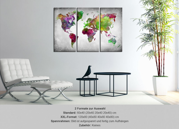 Decorative Pinboard Diversity of World [Cork Map] 92147 additionalImage 7