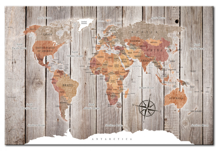 Cork Pinboard Wooden Stories [Cork Map] 92247 additionalImage 2