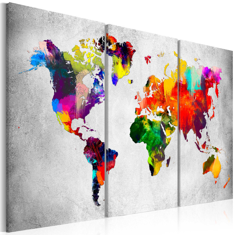 Canvas Print Artistic World - Triptych 94547 additionalImage 2
