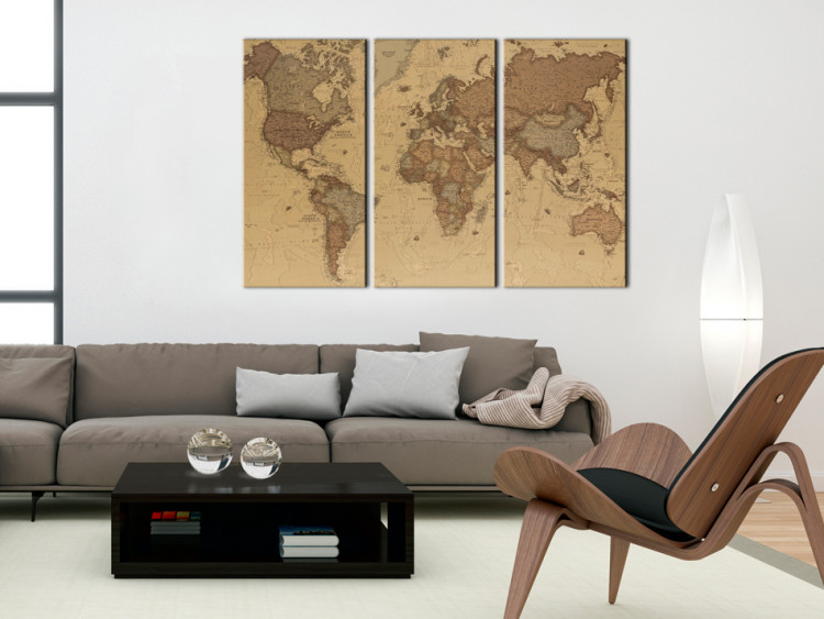 Decorative Pinboard Stylish World Map [Cork Map] 95947 additionalImage 4