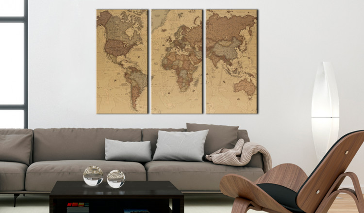 Decorative Pinboard Stylish World Map [Cork Map] 95947 additionalImage 3