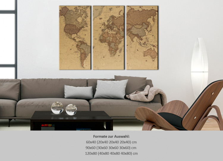 Decorative Pinboard Stylish World Map [Cork Map] 95947 additionalImage 7