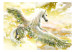 Photo Wallpaper Pegasus - magical motif of a flying horse in clouds in yellow designs 107257 additionalThumb 1