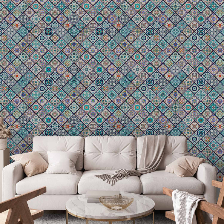 Modern Wallpaper Colourful Tiles 107757