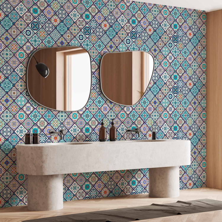 Modern Wallpaper Colourful Tiles 107757 additionalImage 10