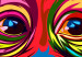 Canvas Print Colourful Orangutan (1 Part) Wide 108257 additionalThumb 5