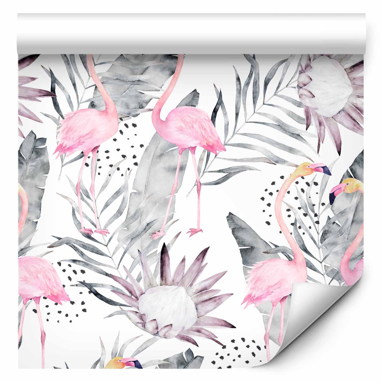 Modern Wallpaper Flamingos and Twigs 114757 additionalImage 6