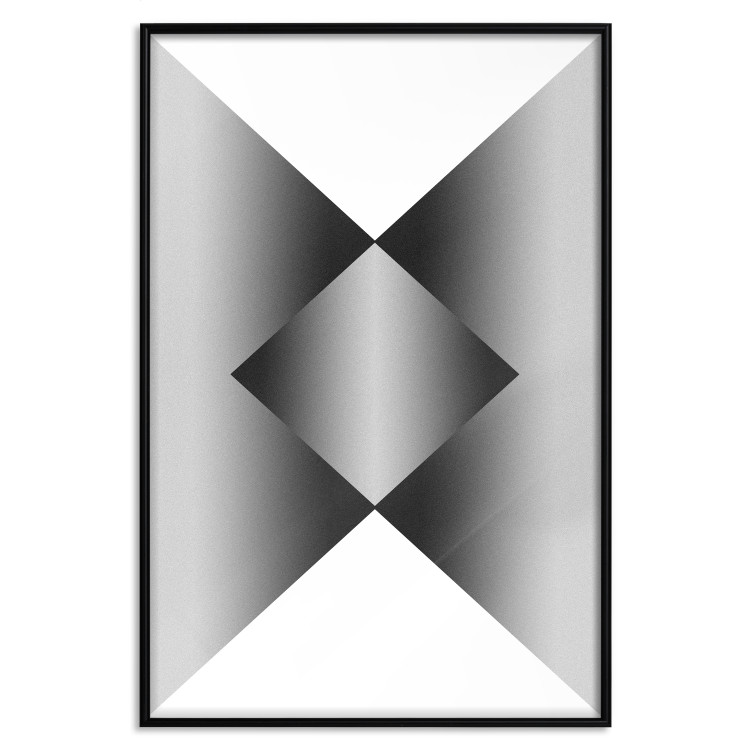 Poster Angles and Light - black and white abstract geometric composition 116557 additionalImage 20