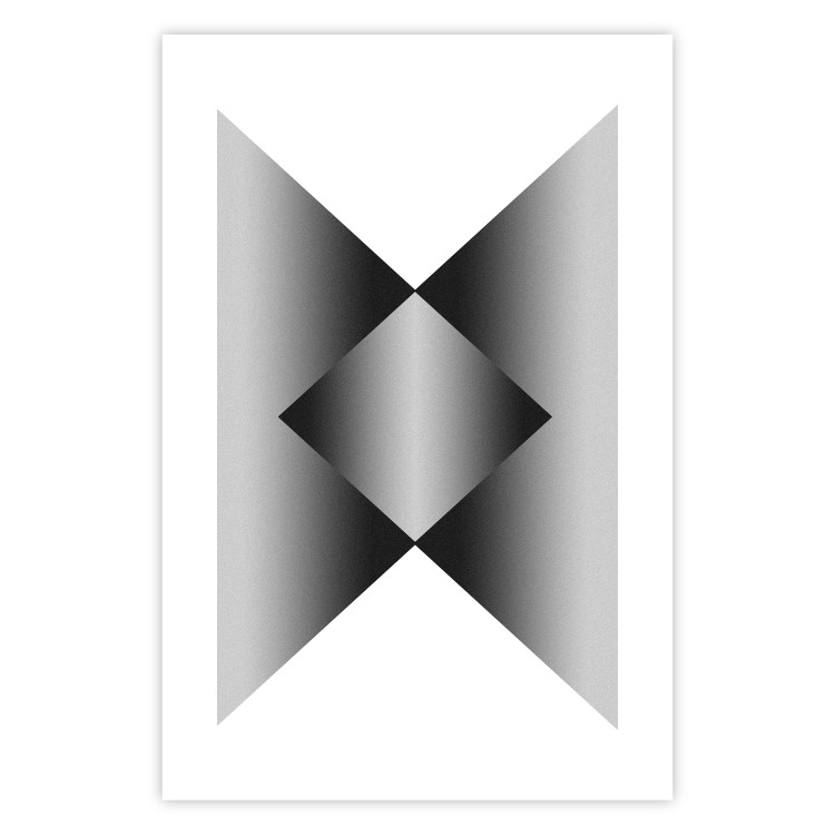 Poster Angles and Light - black and white abstract geometric composition 116557 additionalImage 24