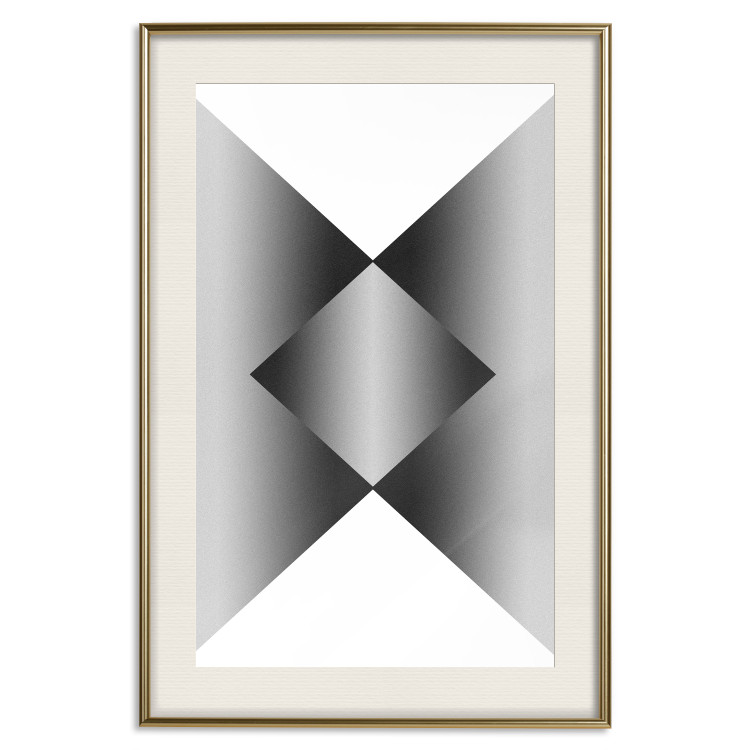 Poster Angles and Light - black and white abstract geometric composition 116557 additionalImage 19