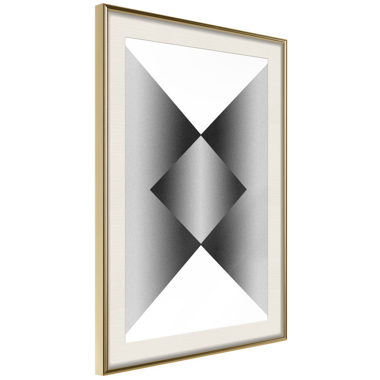 Poster Angles and Light - black and white abstract geometric composition 116557 additionalImage 4