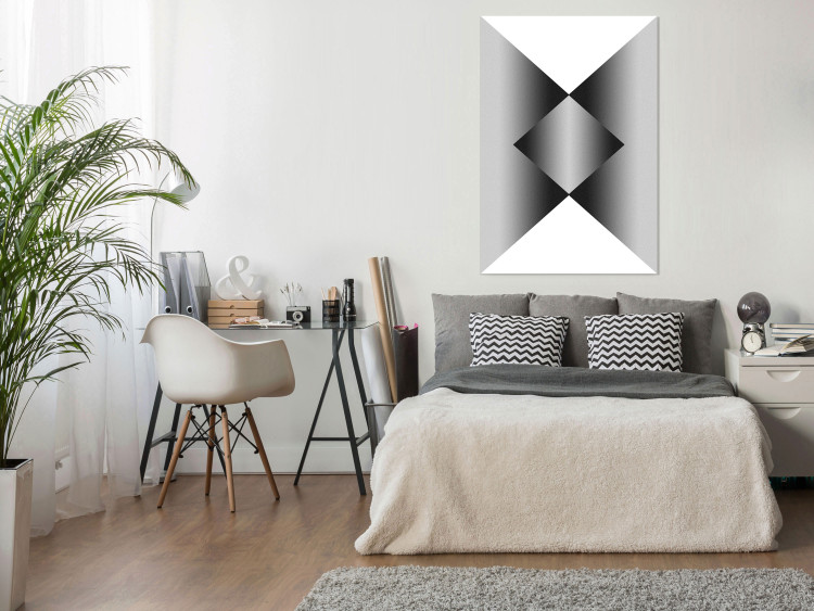 Poster Angles and Light - black and white abstract geometric composition 116557 additionalImage 27