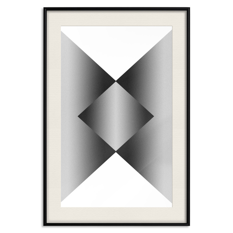 Poster Angles and Light - black and white abstract geometric composition 116557 additionalImage 18