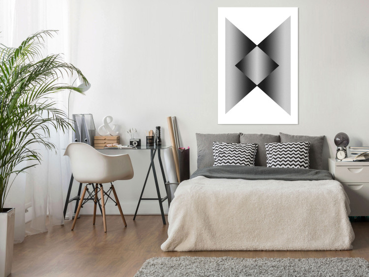 Poster Angles and Light - black and white abstract geometric composition 116557 additionalImage 8