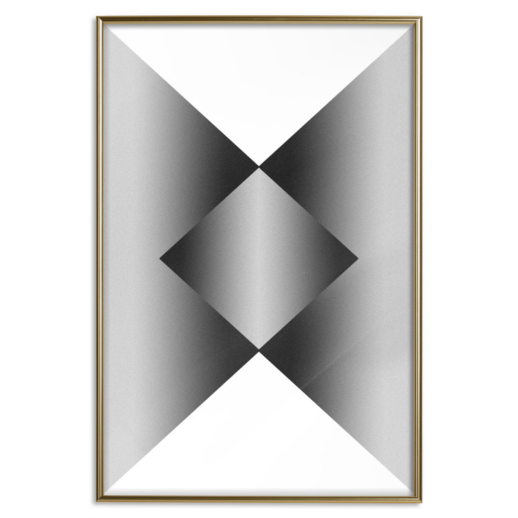 Poster Angles and Light - black and white abstract geometric composition 116557 additionalImage 17